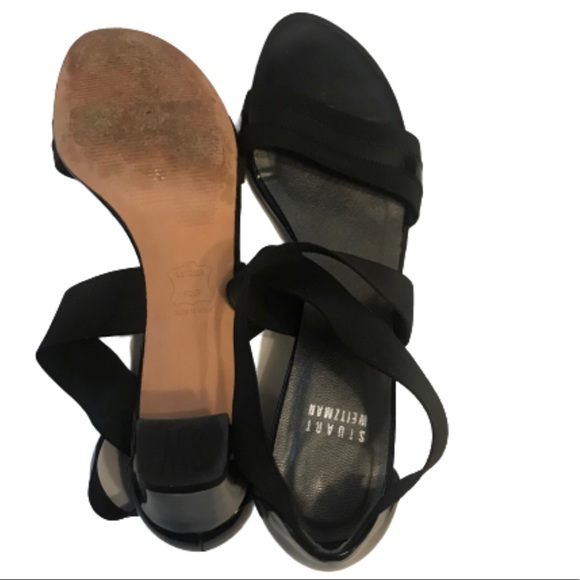Stuart Weitzman Black Patent Leather Sandal 8.5 - Picture 5 of 7